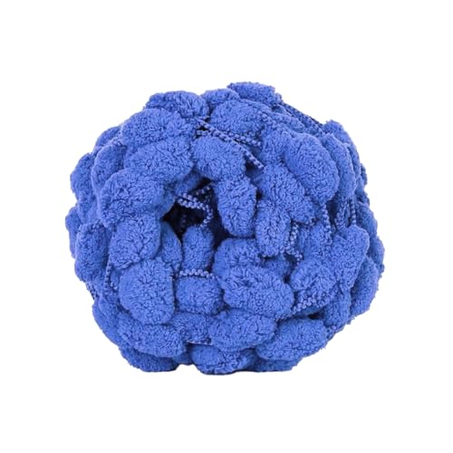 1 Rolle 130g ca.28m Dicke Wolle Garn Pom Pom Ball Wolle Strickwolle Garn Plüschballgarn,Wolle zum Häkeln und Stricken,für DIY Handgemacht Kunsthandwerk Schals Mützen Kissen Decken,Farbe 39 von Wambere