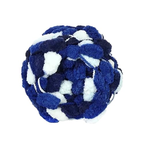 1 Rolle 130g ca.28m Dicke Wolle Garn Pom Pom Ball Wolle Strickwolle Garn Plüschballgarn,Wolle zum Häkeln und Stricken,für DIY Handgemacht Kunsthandwerk Schals Mützen Kissen Decken,Farbe 6 von Wambere