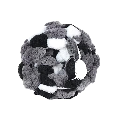 1 Rolle 130g ca.28m Dicke Wolle Garn Pom Pom Ball Wolle Strickwolle Garn Plüschballgarn,Wolle zum Häkeln und Stricken,für DIY Handgemacht Kunsthandwerk Schals Mützen Kissen Decken,Farbe 8 von Wambere