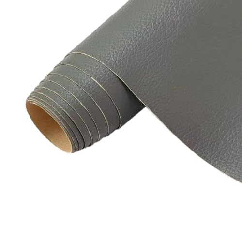 1 Stück Kunstleder Selbstklebend Lederflicken Selbstklebend Leder Reparatur Selbstklebend Leder Patch Kunstleder Flicken Lederaufnäher für Autositze Sofas Möbel Taschen,Dunkelgrau,200x137cm von Wambere