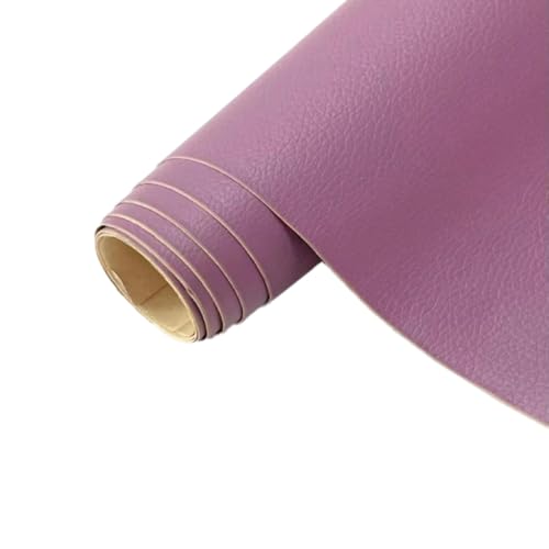 1 Stück Kunstleder Selbstklebend Lederflicken Selbstklebend Leder Reparatur Selbstklebend Leder Patch Kunstleder Flicken Lederaufnäher für Autositze Sofas Möbel Taschen,Hellviolett,100x137cm von Wambere