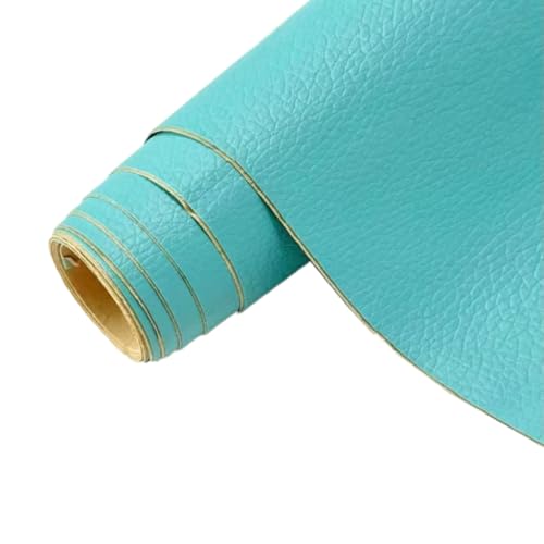 1 Stück Kunstleder Selbstklebend Lederflicken Selbstklebend Leder Reparatur Selbstklebend Leder Patch Kunstleder Flicken Lederaufnäher für Autositze Sofas Möbel Taschen,Himmelblau,100x137cm von Wambere