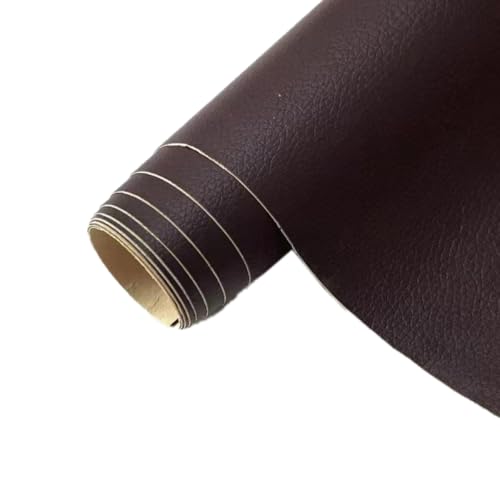 1 Stück Kunstleder Selbstklebend Lederflicken Selbstklebend Leder Reparatur Selbstklebend Leder Patch Kunstleder Flicken Lederaufnäher für Autositze Sofas Möbel Taschen,Kaffee,100x137cm von Wambere