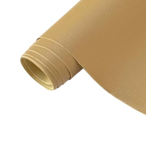 1 Stück Kunstleder Selbstklebend Lederflicken Selbstklebend Leder Reparatur Selbstklebend Leder Patch Kunstleder Flicken Lederaufnäher für Autositze Sofas Möbel Taschen,Khaki,50x200cm von Wambere