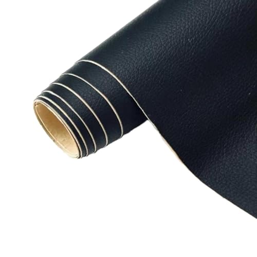 1 Stück Kunstleder Selbstklebend Lederflicken Selbstklebend Leder Reparatur Selbstklebend Leder Patch Kunstleder Flicken Lederaufnäher für Autositze Sofas Möbel Taschen,Schwarz,100x137cm von Wambere