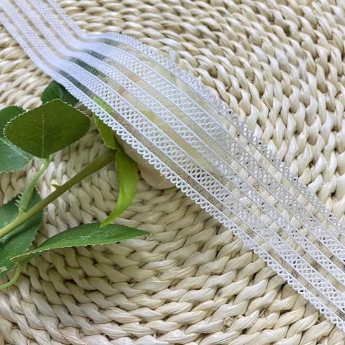 10 Yards Spitzenband Selbstklebend,3.5cm Vintage Spitzenborte Häkel-Borte Zierband Spitzenstoff Geschenkband Spitze Bänder für DIY Nähen Handwerk Hochzeit Deko,Weiß von Wambere