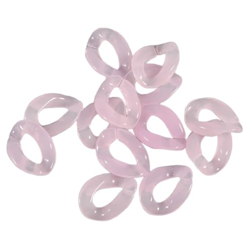 100 Stück Acryl Verbindungsring Kettenschnalle Linking Rings C-Clips Schnellverbindungsverbinder Kunststoffschnalle Für DIY Taschenkette Ohrring Halskette Schmuckherstellung,Rosa B von Wambere