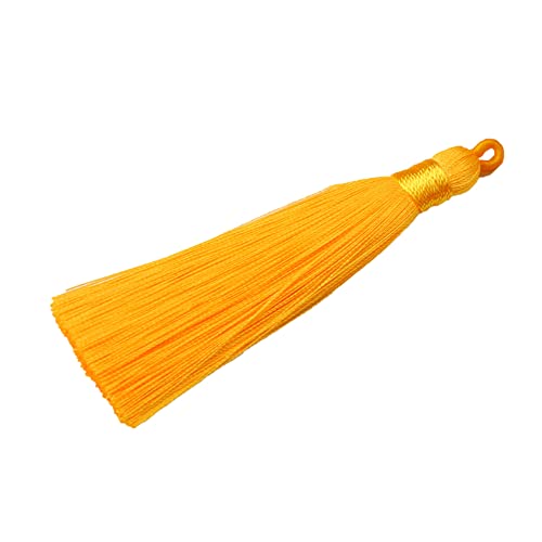 20 Stück Quasten Anhänger,8cm Bunte Quasten-Lesezeichen,Tassel Troddel Armband Schlüsselanhänger Basteln Quaste für Ohrringe Schmuckherstellung Taschen Lesezeichen DIY Handwerk Zubehör,Gold von Wambere