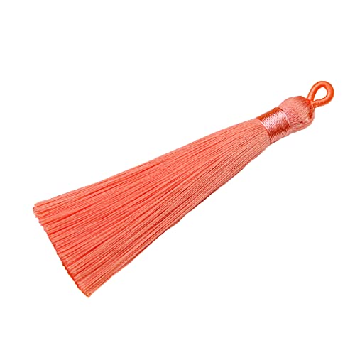 20 Stück Quasten Anhänger,8cm Bunte Quasten-Lesezeichen,Tassel Troddel Armband Schlüsselanhänger Basteln Quaste für Ohrringe Schmuckherstellung Taschen Lesezeichen DIY Handwerk Zubehör,Rosa A von Wambere