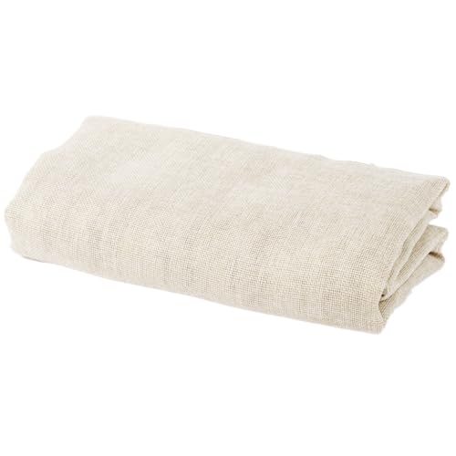 200 cm x 150 cm Leinenstoff Meterware Dekorativer Stoff Stickerei Leinenstoff Dekostoff für DIY Nähen Kunsthandwerk Basteln Tischdekoration Kleidungsdekoration Heimdekoration,Beige von Wambere