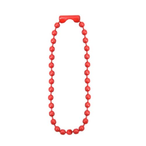 30 Stück 10cm Lang Etikettenkette Bunte Ballkette 2,4 mm Kugelkette Metall Hängekette Mit Verbindern Bead Chain Tag Kette für DIY Hängende Basteln Schlüsselanhänger Schmuckherstellung,Rot 30 Stück 10cm Lang Etikettenkette Bunte Ballkette 2,4 mm Kugelkette Metall Hängekette Mit Verbindern Bead Chain Tag Kette für DIY Hängende Basteln Schlüsselanhänger Schmuckherstellung,Rot von Wambere