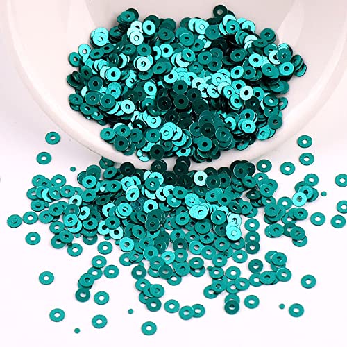 3000 Stück Pailetten kit paietten Pailletten basteln Lose Pailletten Cup Schillernde Spangles für DIY Kunsthandwerk Herstellung Nähen Aufkleben Auffädeln Glänzende Dekorative Hochzeit 3 mm,Dunkelblau von Wambere