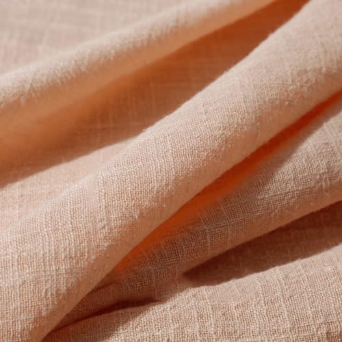 300cm x 130cm Stoffe Stoff aus Baumwolle und Leinen,Dünner Leinenstoff,Stoff Fabric Meterware,Fabric zum Nähen,Dekostoff für DIY Basteln Kleidungsdekoration Tischdekoration,Aprikose 300cm x 130cm Stoffe Stoff aus Baumwolle und Leinen,Dünner Leinenstoff,Stoff Fabric Meterware,Fabric zum Nähen,Dekostoff für DIY Basteln Kleidungsdekoration Tischdekoration,Aprikose von Wambere