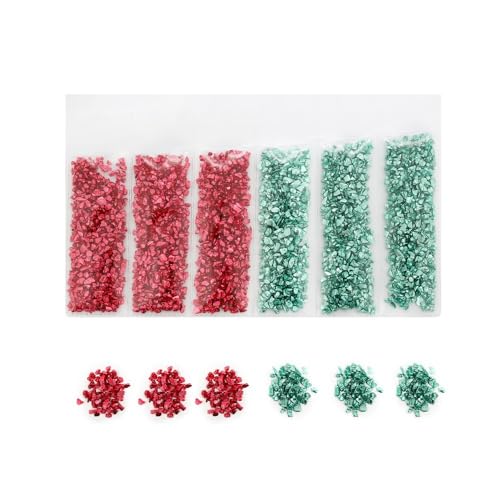 30g Crushed Glass Zerkleinertes Glasfüller 1-3mm Unregelmäßiges Glas zum Basteln Glasgranulat Deko für DIY Resin Silikonform Füller Epoxidharz Dekoration Mikrolandschaftsgestaltung,Farbe 23 von Wambere