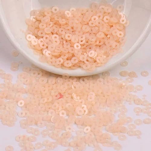 4000 Stück Pailetten kit paietten Pailletten basteln Lose Pailletten Cup Schillernde Spangles für DIY Kunsthandwerk Herstellung Nähen Aufkleben Auffädeln Glänzende Dekorative Hochzeit 4 mm,Dunkelpink von Wambere