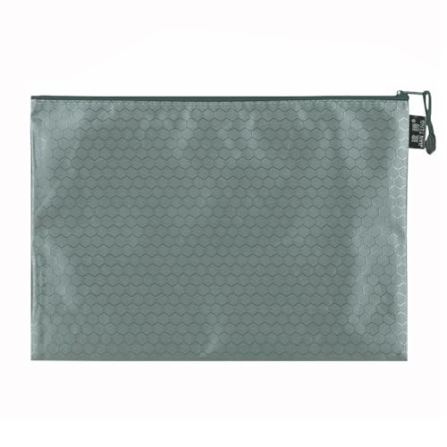 5 Stück Dokumententasche Wasserdichte Dokumentenmappe mit Reißverschluss Zipper File Taschen Für Datei Papier Dokumente Kosmetika Hausaufgaben Reiseutensilien,Grau,B4(38×27.5cm) von Wambere