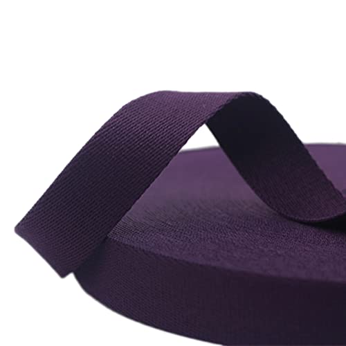 Baumwoll Schrägband Nahtband,20mmx2Yard,Einfassband Köperband Baumwollband Textilband Fischgrätenband Köperband Wimpelband Twillband Webbing Band für Schneidern DIY-Nähen Basteln,Lila von Wambere