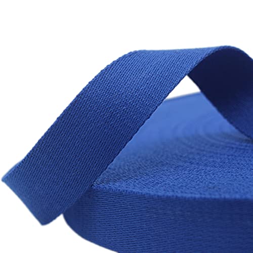 Baumwoll Schrägband Nahtband,20mmx5Yard,Einfassband Köperband Baumwollband Textilband Fischgrätenband Köperband Wimpelband Twillband Webbing Band für Schneidern DIY-Nähen Basteln,Blau von Wambere