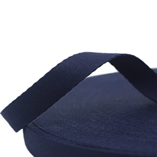 Baumwoll Schrägband Nahtband,50mmx5Yard,Einfassband Köperband Baumwollband Textilband Fischgrätenband Köperband Wimpelband Twillband Webbing Band für Schneidern DIY-Nähen Basteln,Navy blau von Wambere