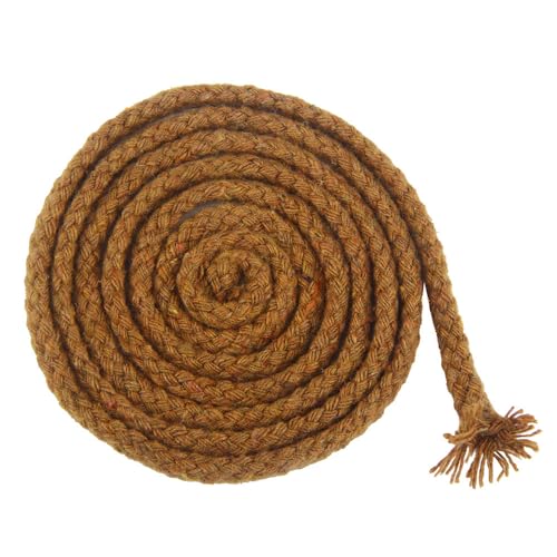 Baumwollgarn Makramee,5mm x 10m Premium Baumwolle Makramee Garn Baumwollkordel Natur 5mm Baumwollseil Bunte Baumwoll-für Basteln Stricken Boho Deko Wandbehang Dekoration,Braun von Wambere