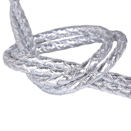 Geflochten Lederband Lederkordel Weich Lederschnur PU Leder Rundes Lederseil Geflochtenes Lederseil Lederbänder Lederschnüre zum DIY Basteln Kunsthandwerk Schmuckherstellung,Silber,3mmx5m Geflochten Lederband Lederkordel Weich Lederschnur PU Leder Rundes Lederseil Geflochtenes Lederseil Lederbänder Lederschnüre zum DIY Basteln Kunsthandwerk Schmuckherstellung,Silber,3mmx5m von Wambere