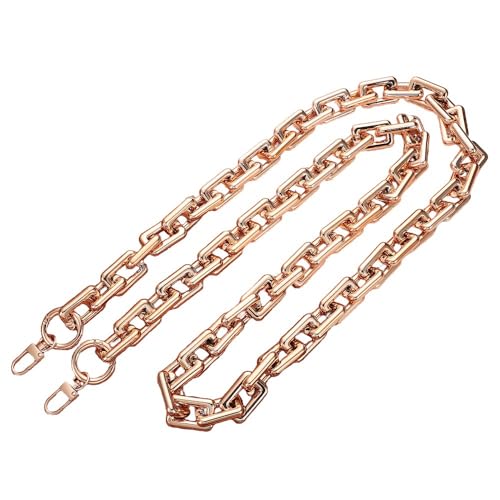 Wambere Acryl Taschenkette Beutelkette Schulterriemen Kette Trageriemen Bag Chain Tasche Kettenriemen mit Metallschnallen,für DIY Taschen Umhängetaschen Geldbörsen Handtasche Ersatzkette,Gold 120cm von Wambere