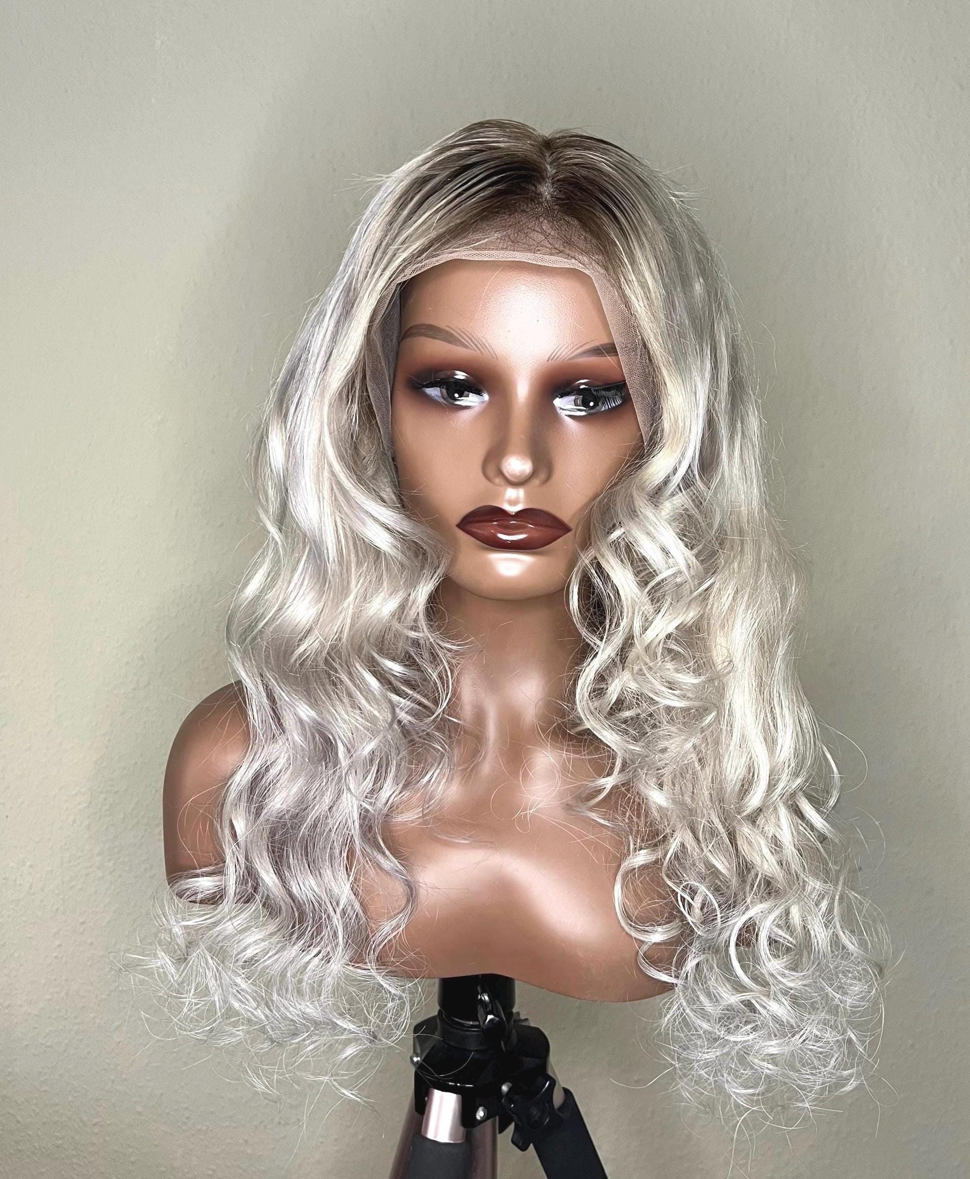 Ice Blonde 100% Human Hair Wig 24 Inch von Wamisi