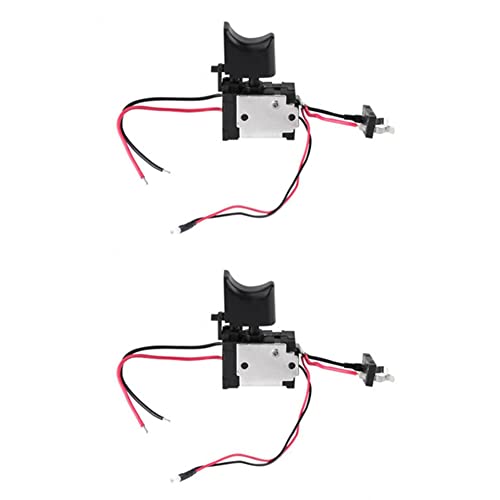 WanShi 2X DC7.2-24V Bohrmaschine Schalter Batterie Bohrschrauber Geschwindigkeits Regler AuslöSer Licht Werkzeug Teile für von WanShi