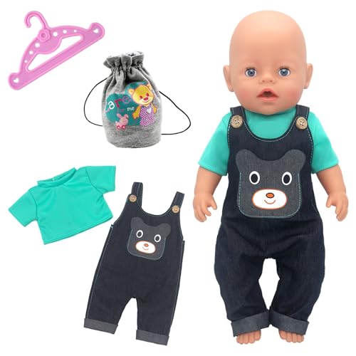 Dolls Clothes for 14-18 Inches Baby Doll, Puppen Kleidung für 30-45cm Puppen, Baby Doll Clothes Sweet Outfits for 35-43cm Baby Doll Puppenkleidung 14-18Inch Girls Birthday (Not Include Doll) von WanderGo