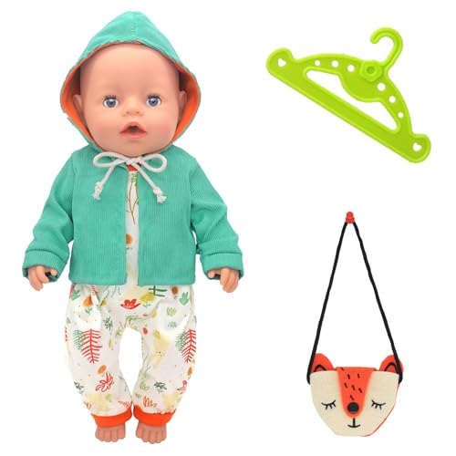 Puppen Kleidung für 30-45cm Puppen, Dolls Clothes for 14-18 Inches Baby Doll, Baby Doll Clothes Sweet Outfits for 35-43cm Baby Doll Puppenkleidung 14-18Inch Girls Birthday (Not Include Doll) von WanderGo