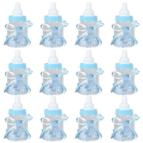 Wandisy Verrückter Süßigkeit-Schokoladen-Flaschen-Kasten für Mädchen-Jungen-Babyparty-Gastgeschenke -Dekorationen 12Pcs(Blau) von Wandisy