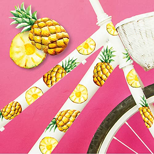 Wandtattoo Loft Fahrradaufkleber 39 Stk. Ananas Sticker Fahrrad Fahrraddesign Kinderfahrrad von Wandtattoo Loft