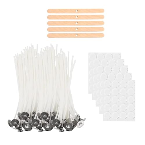 100 Stück Kerzendochte aus Baumwolle, Rauchfrei, 10 cm Länge, Ideal für Kerzen DIY und Kerzenherstellung – Kerzendocht Set für Kerzenliebhaber von Wangzhenxi