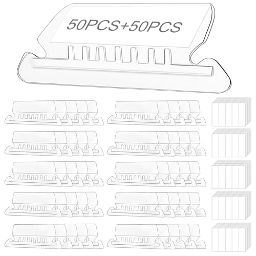 50 x Aktenordner-Tabs und 50 x Einsätze, organisieren Sie Ihre Dateien effizient mit hängenden und inneren Ordnern, Etiketten für schnelle Identifizierung, ideal für Aktenschrank und Organizer von Wanheart