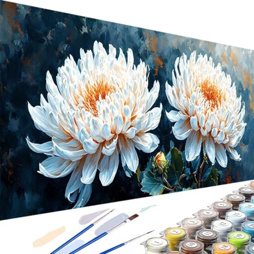 Malen nach Zahlen Blume, Malen nach Zahlen Kits Pflanze, DIY Handgemalt Ölgemälde Kit mit Pinseln und Acrylfarbe - Erwachsene Kunsthandwerk für Zuhause Dekoration Geschenke 40x80cm (Ohne Rahmen) Y-t von Wanziho