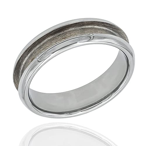 Wapiti Designs Ringkern blanko für Schmuckeinlagen, 6 mm gewölbter Wolfram, 10 Stück von Wapiti Designs