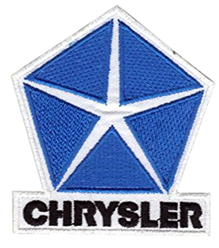 Wardah Limited Chrysler Blau & Weiß Bestickt Abzeichen Patch Aufnäher Oder Zum Aufbügeln 10 cm x 7,5 cm von Wardah Limited