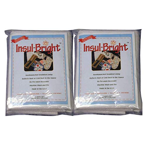 Insul-Bright Insulated Lining 36 x 45 Inches - 2 Packs von Warm Company Steam-A-Seam