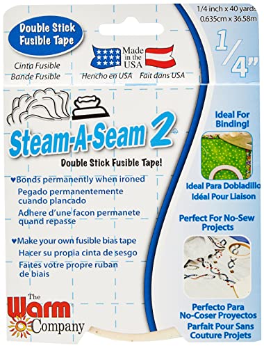 Warm Company Steam-A-Seam 2 Sets mit 2 Doppelstäben, schmelzbares Netz, 0,6 cm x 40 m von Warm Company Steam-A-Seam