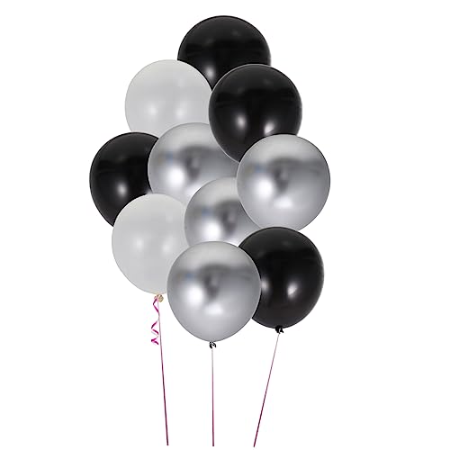 Warmhm 1 Satz 50st Konfetti-pailletten-luftballons Bling Dekor Geburtstagsfeier Ballon Partydekorationen Metallische Luftballons Hochzeitsdekorationen Blaue Luftballons Emulsion von Warmhm