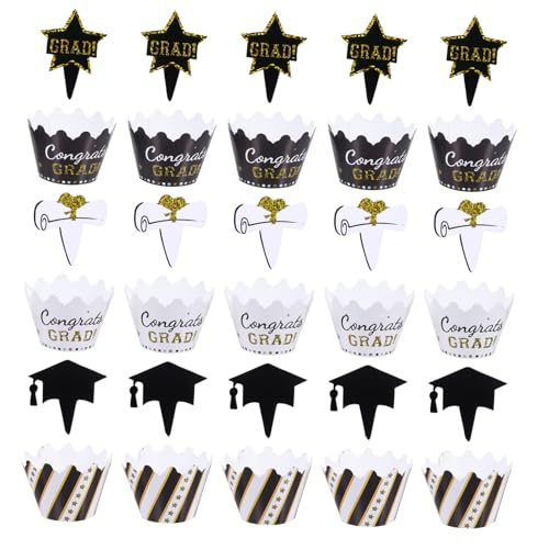 Warmhm 1 Satz Abschlusstorte Umgeben Hochschule Kuchen Picks Felgen Name Dekoration Abschlussfeier Grad Kuchen Dekorative Topper Dessert -topper Abschluss-kuchenaufsatz Papier 24 Stück Warmhm 1 Satz Abschlusstorte Umgeben Hochschule Kuchen Picks Felgen Name Dekoration Abschlussfeier Grad Kuchen Dekorative Topper Dessert -topper Abschluss-kuchenaufsatz Papier 24 Stück von Warmhm