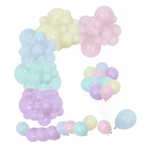 Warmhm 1 Satz Partyzubehör Dekoration Luftballons Für Bogen Pastellfarbener Ballonbogen Dekorativer Luftballon Pastellfarbenes Ballongirlanden-kit Brautparty Brautballons Plastik von Warmhm