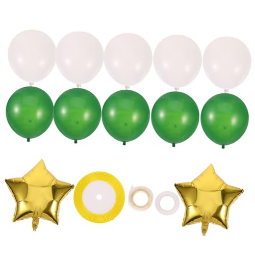 Warmhm 1 Satz Weihnachtsbaum grüner weihnachtsanzug Weihnachtsfeier-Dekoration kinderparty mitgebsel reminescence balloon Weihnachten bedruckter Ballon Weihnachtsdekoration Emulsion Green von Warmhm