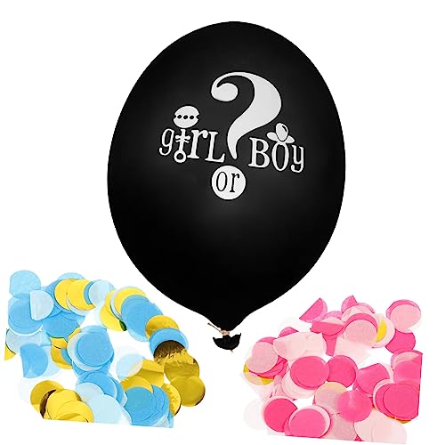 Warmhm 1 Set Gender Reveal Ballons Für Jungen Oder Mädchen Latexballons Mit Konfetti Für Die Perfekte Partydekoration Ideal Für Shower Und Gender Reveal Feiern von Warmhm