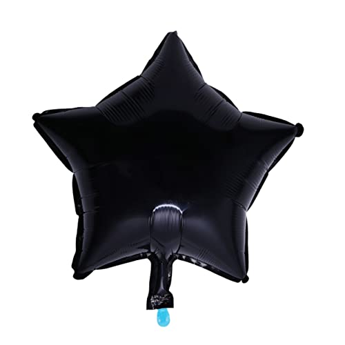 Warmhm 10 Stück 18 Stern Heliumballon Folienballons Zahlenballons zahlen luftballon Black von Warmhm