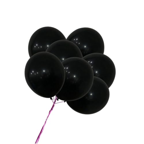 Warmhm 10 Stück 36 Gummiballon hochzeits dekoration wedding decoration Weihnachtsfeier Balloons party accessoires Festliche Dekoration Hochzeit Latexballon Perlenballon Black von Warmhm