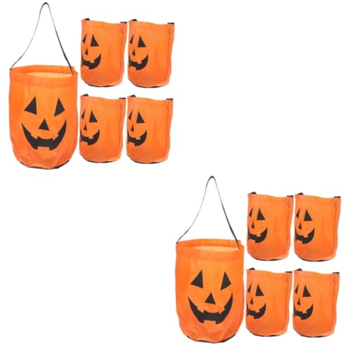 Warmhm 10 Stück Süßigkeitentüten Für Halloween Kinder Kürbistüten Kleine Kekstüten Halloween Zubehör Halloween Leckerli Taschen Halloween Partytüten Partygeschenke Süßigkeiten von Warmhm