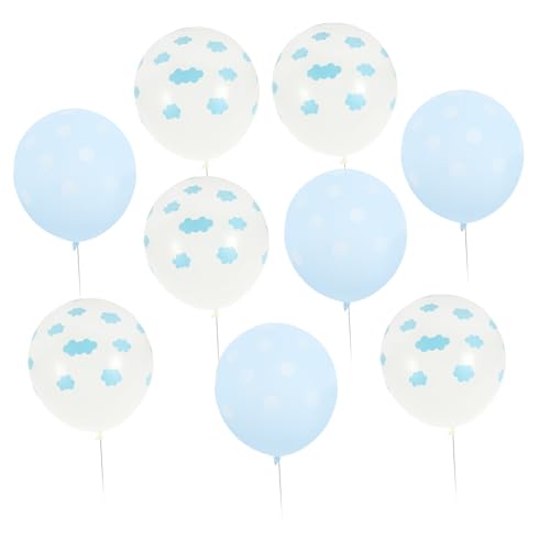 Warmhm 100st Partydekoration Gänseblümchen Ballons Ballonbogen-kit Rosa Blaue Luftballons Latexballons Partyballons Blue von Warmhm