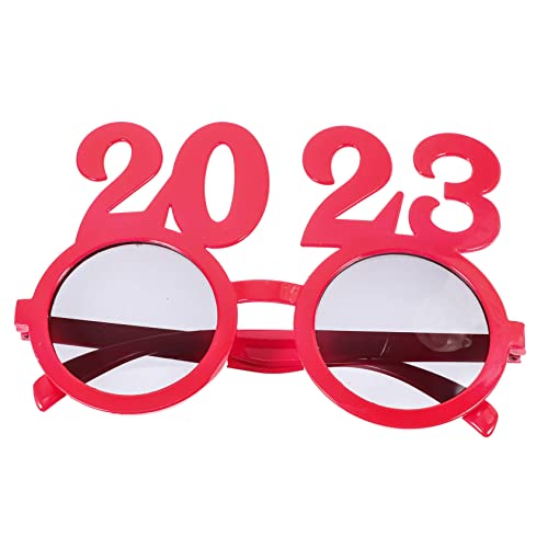 Warmhm 2 2023 Digitale Brille Massengeschenk Bulk-stirnbänder Partyzubehör Für Das Neue Jahr 2023 Silvesterpartydekore Party-fotobrille Kreative Brillen Ältere Leistung Stk von Warmhm