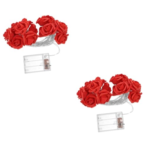 Warmhm 2 Sets Rose Lampe String Lichter Dekorative Innen Lichter Für Hochzeit Romantische Ambiente von Warmhm